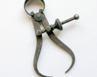 Vintage Outside Calipers, Vintage Calipers, Vintage Measuring Tool, Carpentery tool, Drafting caliper