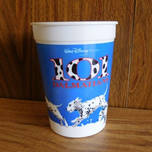 Vintage 101 Dalmatians Cup, Collectible Movie Cup, Famous Players Cup, Theater Cup, Disney Cup, Disney Collectible, Dalmatian Collectible