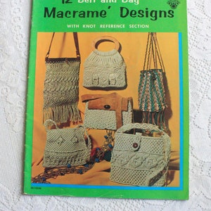 Belt and Bag Macrame Designs, Macrame Belt Pattern, Macrame Purse, Macrame Bag,