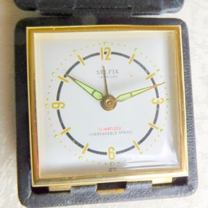 Selfix Horloge de voyage, Réveil Selfix, Horloge pliante Selfix, Horloge Selfix, Réveil de voyage,