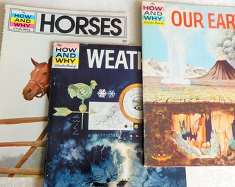 How and Why Wonder Book Horses, How and Why Our Earth, Wonder Book Weather, How and Why Weather, Wonder Book Horses