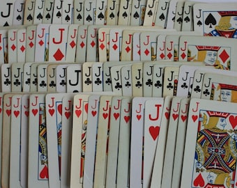 Jumping Jacks,   Set of 12  Jack playing cards, Jack cards, swap cards, Jack embellishment, Jacks cards