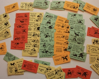 20 Monopoly  Chance and Community Chest Cards for Crafts, monopoly cards, chance cards, community chest  cards