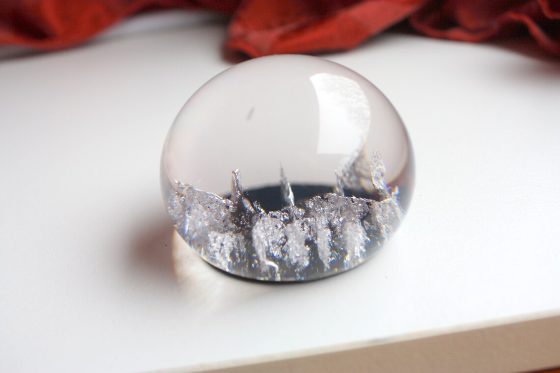 Vintage Lucite Paperweight Poly Quartz Paperweight Made in Etsy
