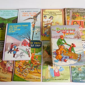 The Bobbsey Twins Book, Bobbsey Twins Adventure,  Blueberry Island, Coral Turtle Mystery, Doodlebug Mystery, Play House Secret, Baby May