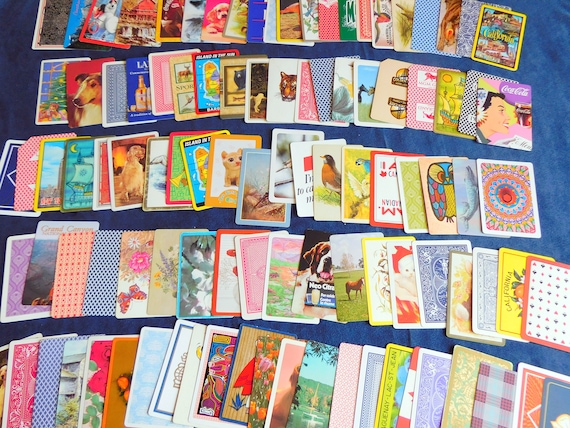 Lot of 200 Swap cards, playing cards, assorted cards,  cards scrap book cards, embellishment playing cards, swap playing cards