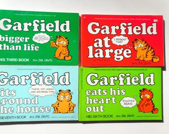 Garfield  Book, Garfield Bigger Than Life, Sits Around the House, Garfield Eats His Heart Out, Garfield At Large