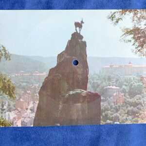 Karlovy Vary Postcard , Record Postcard, Vinyl Postcard, Singing Postcard,  Postcard Record, Audio Postcard, Flexidisc
