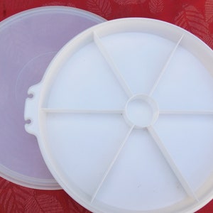 Vintage Tupperware # 405, Divided Party Susan, Tupperware Party Server, Tupperware 405 Vintage Divided Tupperware