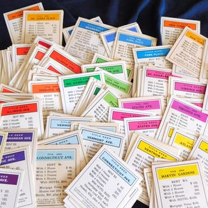 15 cartes de propriété immobilière de monopole pour l'artisanat, cartes de monopole, cartes de propriété immobilière, cartes de propriété