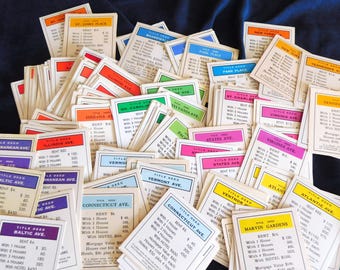 15 Monopoly  Real Estate Property Cards for Crafts, monopoly cards, real estate  cards, property cards