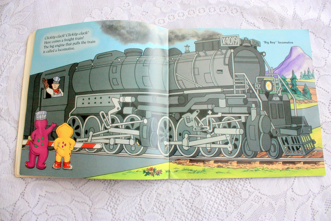 Barney's Book of Trains Vintage Barney Book Book About - Etsy