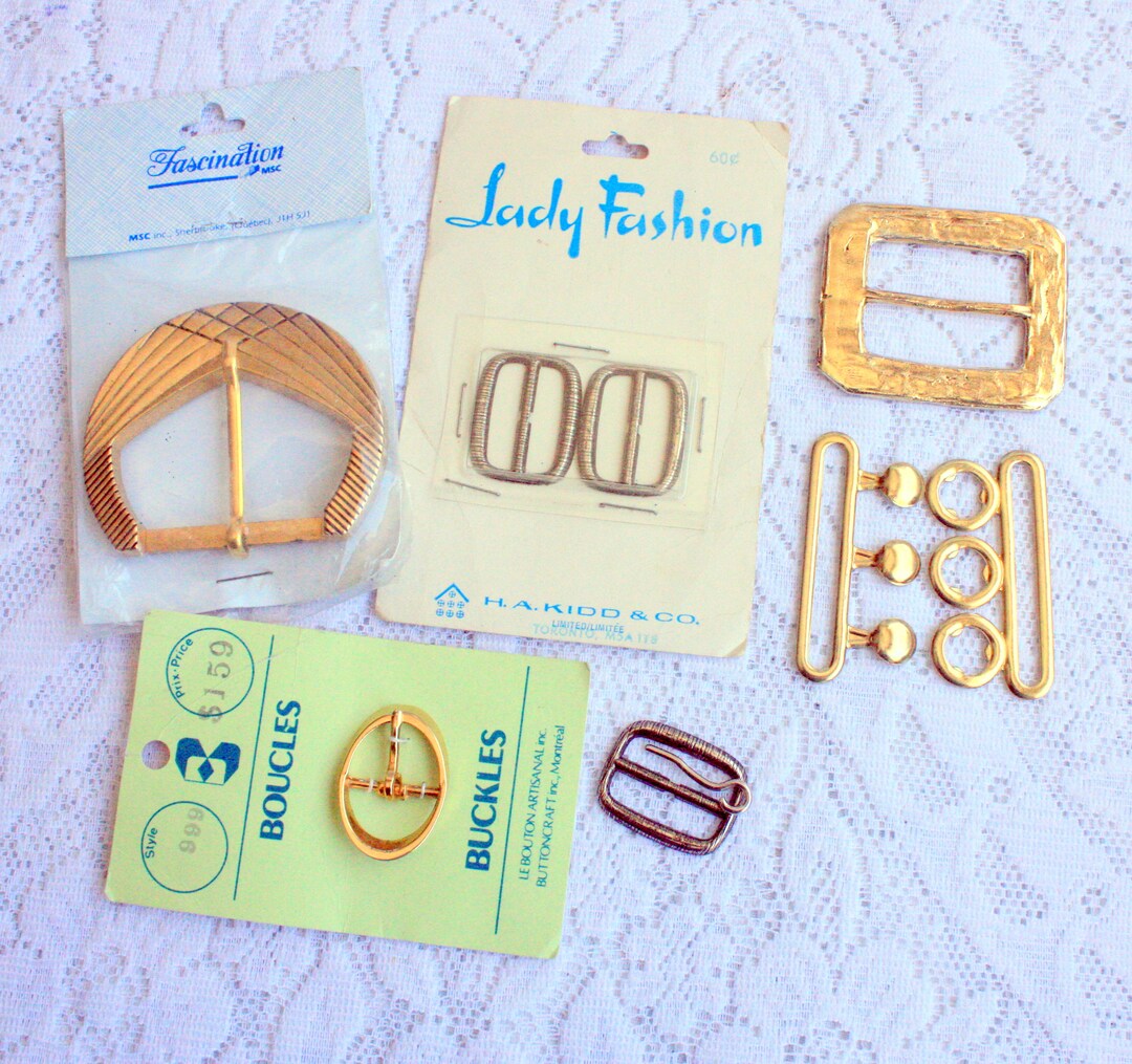 Set of 7 Assorted Buckles Sewing Buckles Metal Buckles Etsy