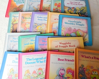 Fraggle Rock Book, vintage Muppet Book, Doozer Book, Wembley, Boober, Best Friends,