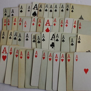 Regola degli assi, set di 12 carte da gioco Asso, carte Asso, carte di scambio,
