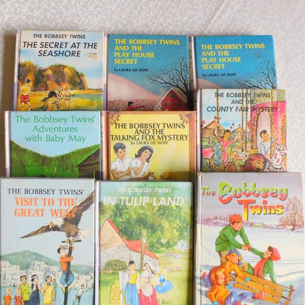 The Bobbsey Twins Book, Bobbsey Twins Adventure,  Blueberry Island, Coral Turtle Mystery, Doodlebug Mystery, Play House Secret, Baby May