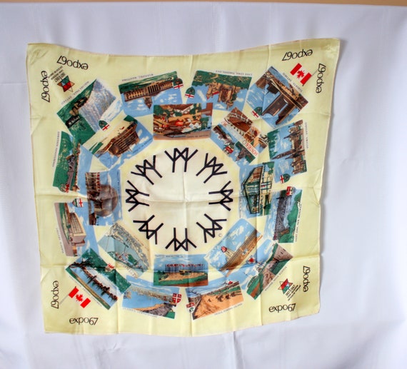 Expo 67 Scarf, Expo 67 Scarf, Montreal 1967 Souven