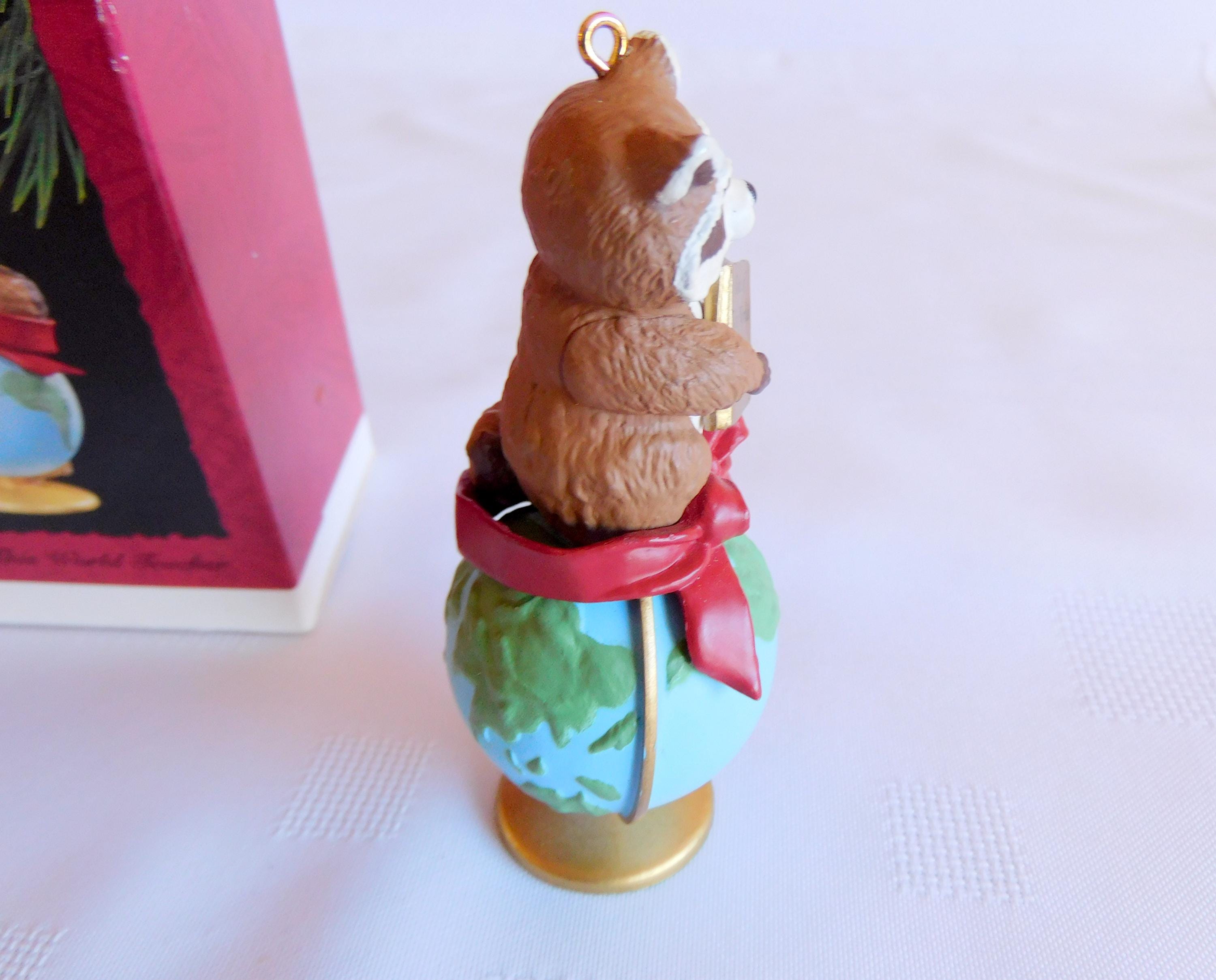 Ornement De Noël Vintage Hallmark - Hibou Professeur - 1990 - Souvenir Miniature