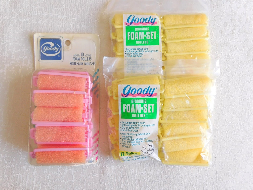 Unused Foam Rollers, Vintage Sponge Rollers, Hair Rollers, Hair Curlers
