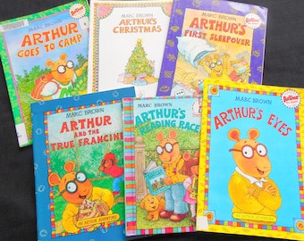 Arthur-boken, Marc Brown-boken, Första övernattningen, Läsloppet, Åker på läger, True Francine