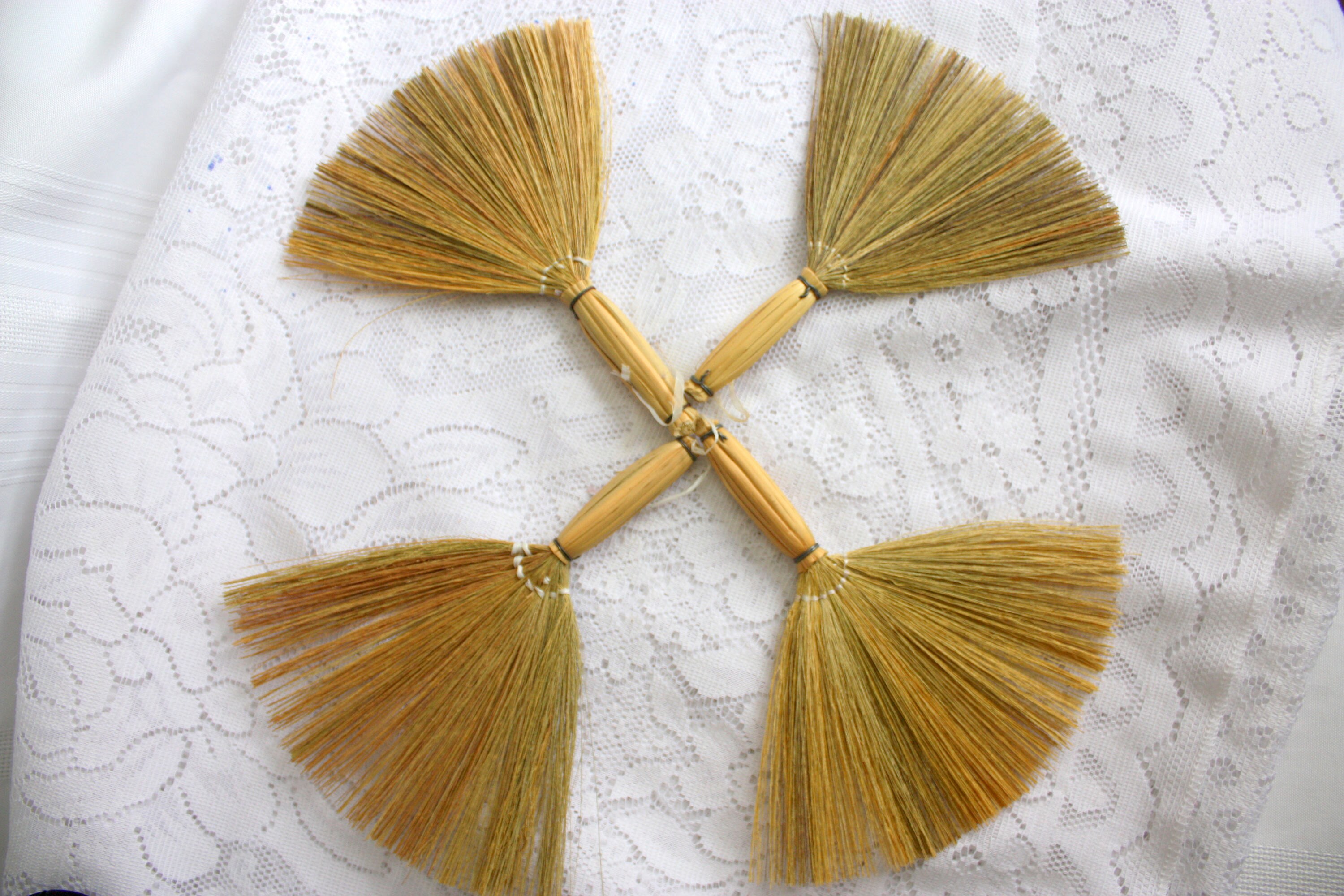 Straw Brooms Set of 2 for Crafts Decor Halloween broom Etsy