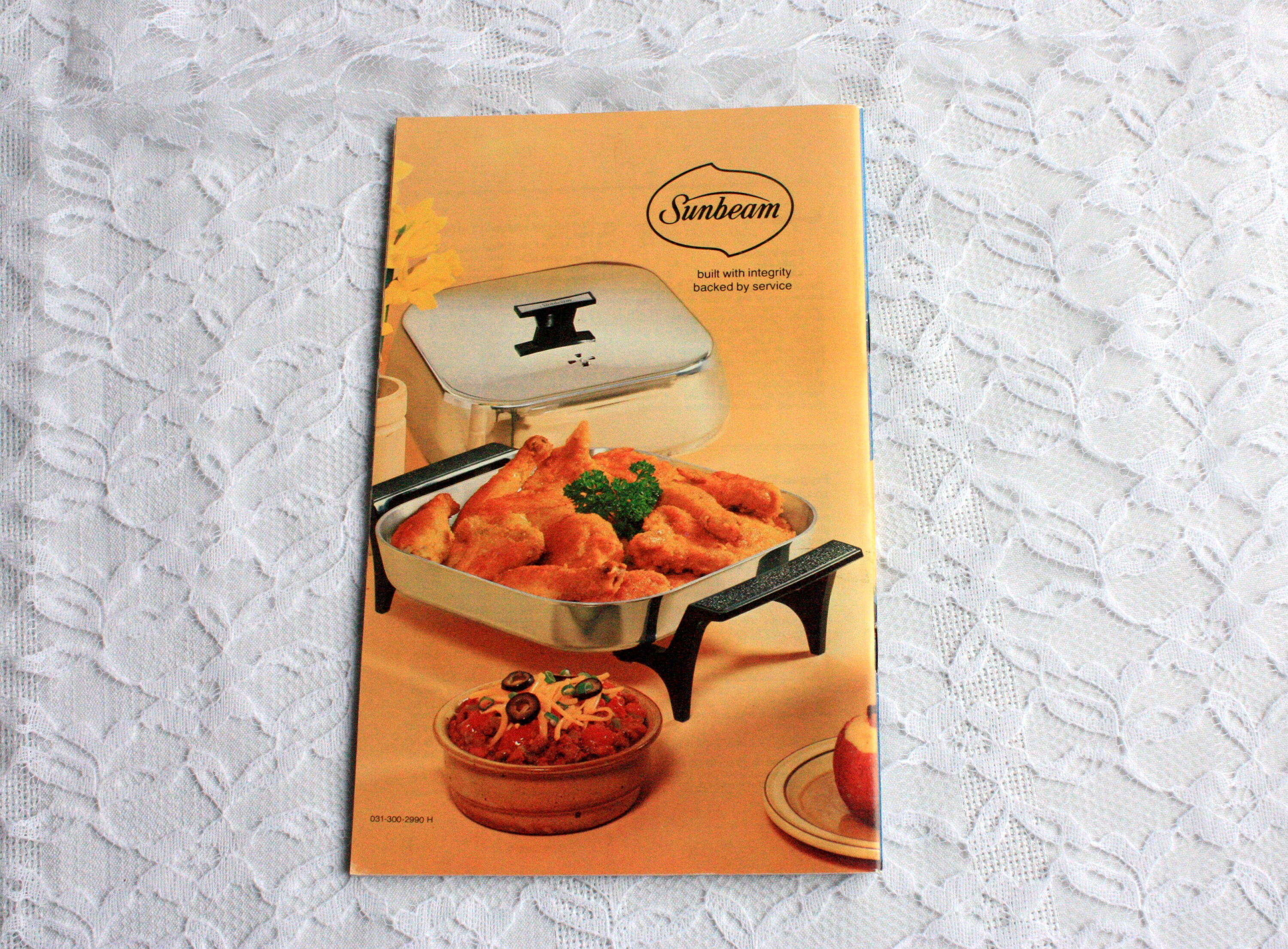 Vintage Sunbeam Frypan Recipes and Instructions Frypan Etsy