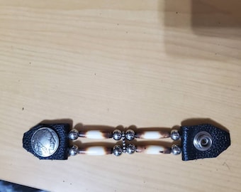 Extensor de chaleco, extensor de chaleco del suroeste, extensor de chaleco de motocicleta, extensor de chaleco de cuero y hueso