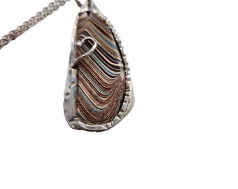 Hermoso colgante de fordita orgánica en plata de ley, colgante de fordita, colgante de fordita orgánica