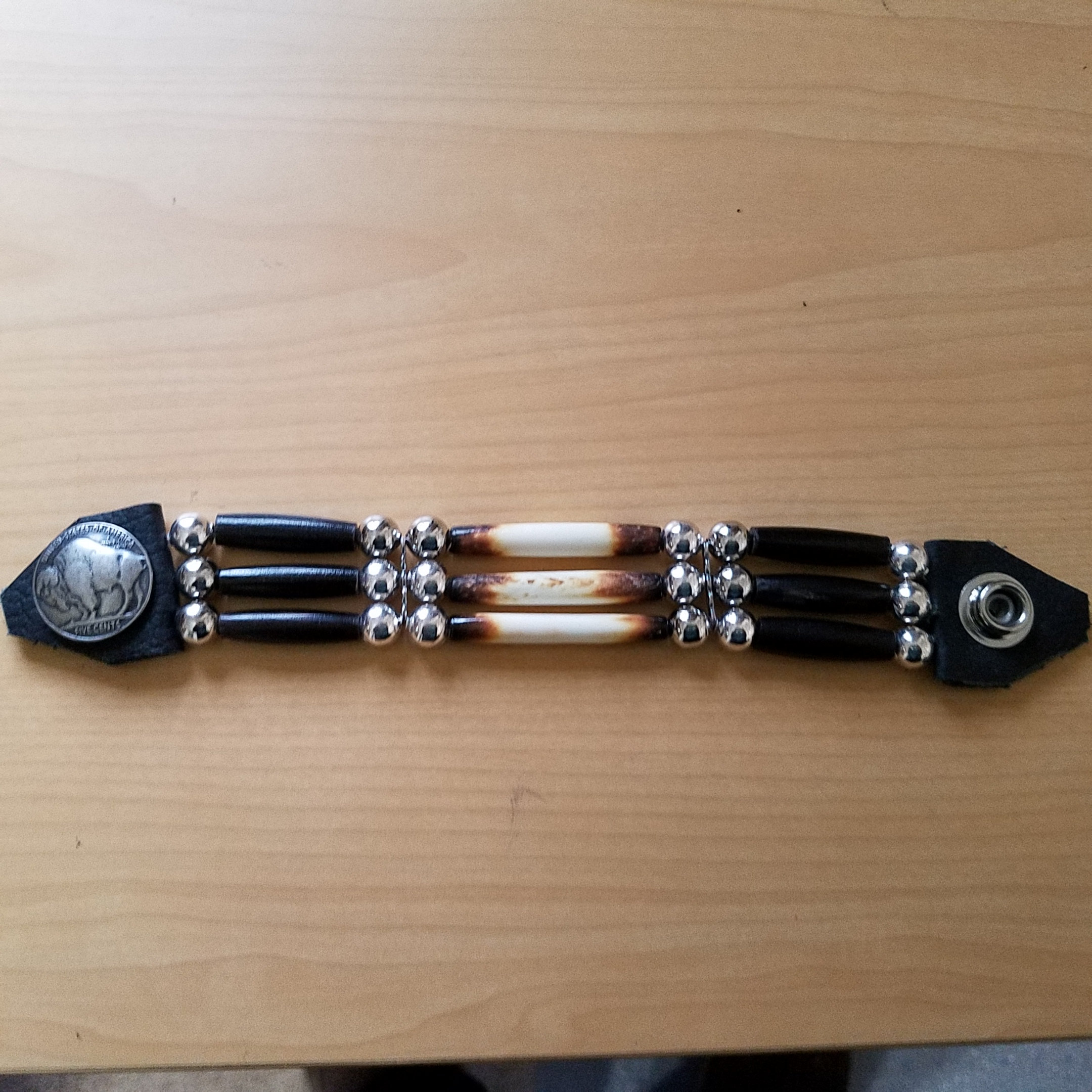 Three Strand Southwestern Vest Extenders Motorcycle Vest