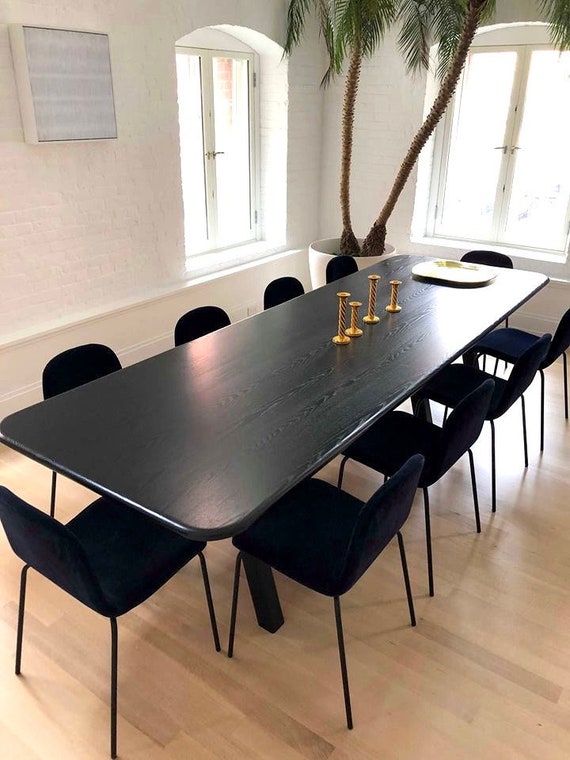 Black Modern Dining Table Off 71, Black Contemporary Dining Table