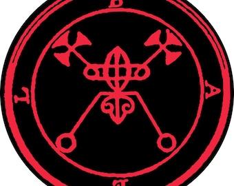 Seal of Bael - Vinyl Sticker Decal - Full Color - Goetia Occult Magick Demo...