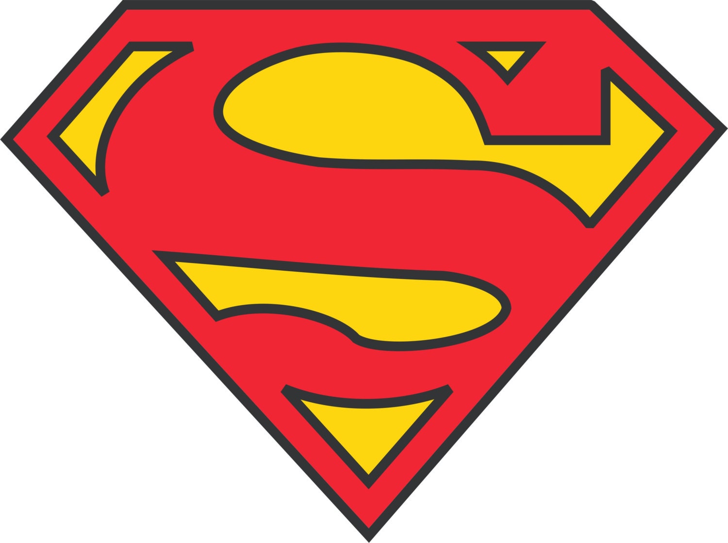 Superman Vinyl Sticker Decal Full Color CAD Cut Car logo Etsy