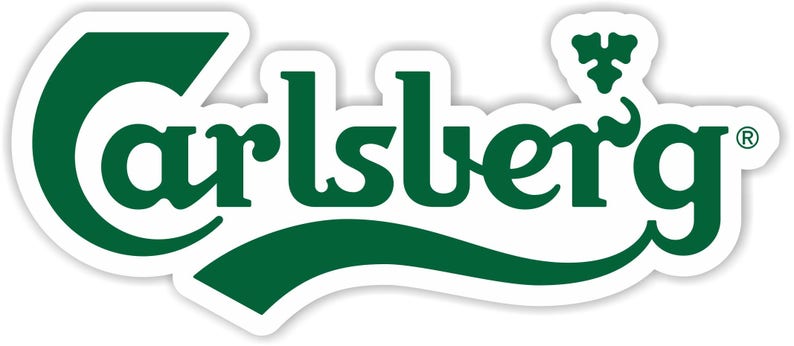 Vinyl Sticker Decal Beer Rum full color Bar man cave Carlsberg