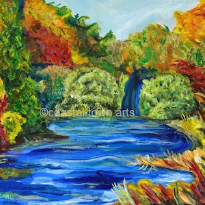 Colorful Landscape Oil Painting 16x20
