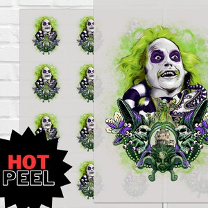 Ready to Press Horror Movie Transfer  Halloween DTF Print BeetleJuice DTF Wholesale DTF TShirt Heat Transfer Custom Shirt Transfer