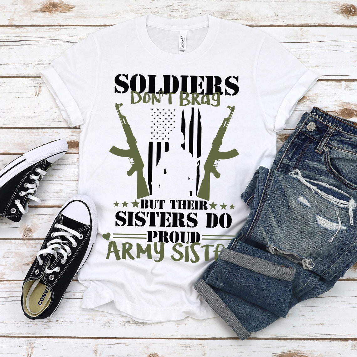 Proud Army Sister Shirt Proud Army Family Shirts Proud - Etsy