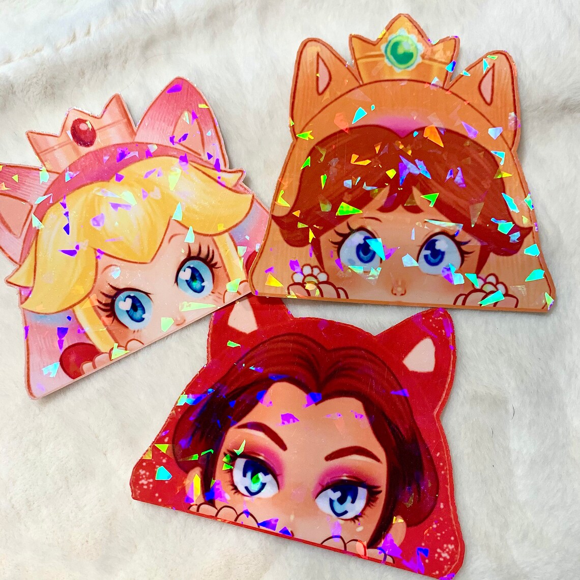 Custom HandDrawn Peeker Stickers Etsy