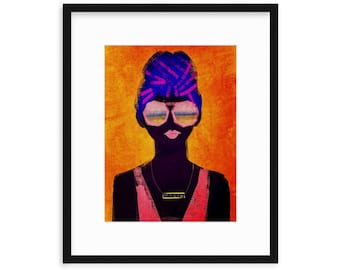 Magic...the Black Girl Kind, Women of Color, Women Illustration Print, Black Girls, Best Friends, Sisters, Daughters, Wall decor, Magical