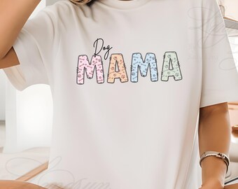 Dog Mama Pastel Pawprint T-shirt, Pet Lover Gift, Dog Mom Tshirt, Dog Mom shirt, Pet Owner Top, Dog Mom Gift, Dog Lover Tee, Dog Owner Shirt