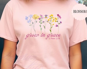 Boho Christian Shirt, Floral Shirt, Bible Verse Tshirt, Christian Women's Gift, Christian Teenager, Comfort Colors T-shirt, Wildflower Tee