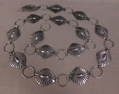 Sterling Silver 39 quot LInk Concho Belt