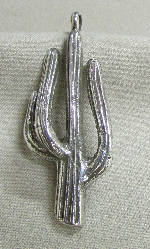 Sterling Silver Saguaro Cactus Pendant