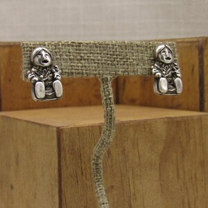 Southwest Sterling Silver Story Teller Earrings image 4