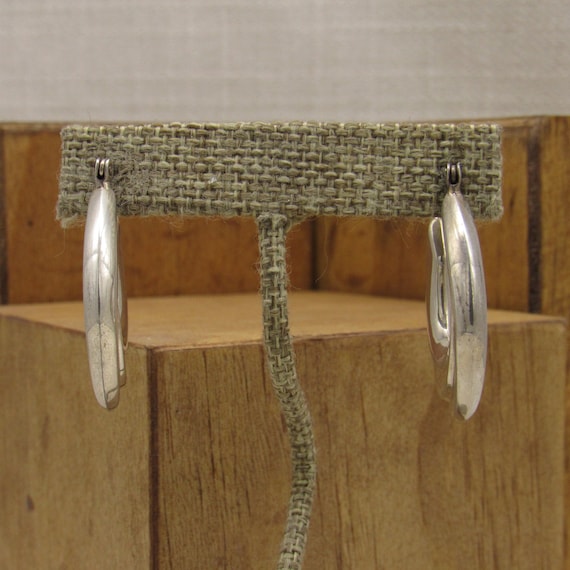 Beautiful Sterling Silver Hoop Earrings +