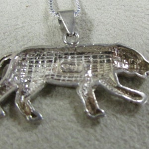 Sterling Silver Tiger Necklace image 3