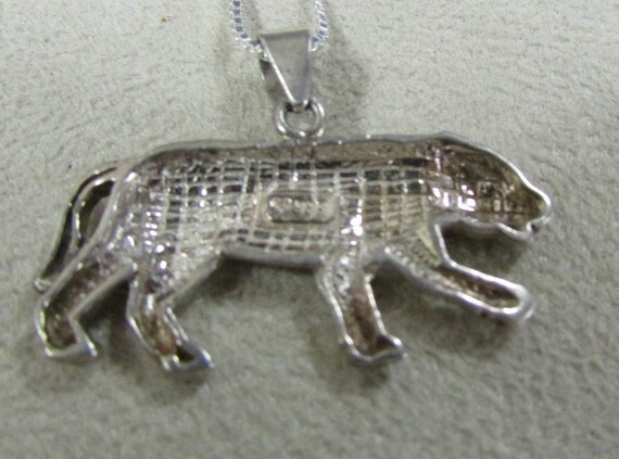 Sterling Silver Tiger Necklace + - image 3