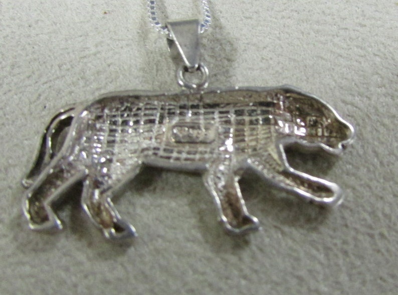 Sterling Silver Tiger Necklace image 3