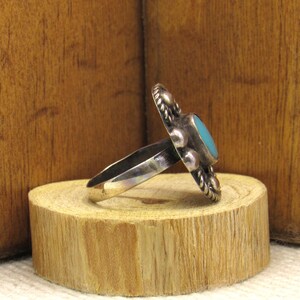 Mexico Sterling Silver Ring With Turquoise Color Stone Size 8 - Etsy