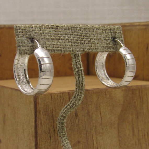 Milor 925 Italy Wire Hoop Earrings + - image 2