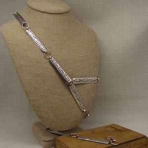 Sterling Silver 7/16&quot; Wide Rectangular Concho Belt +